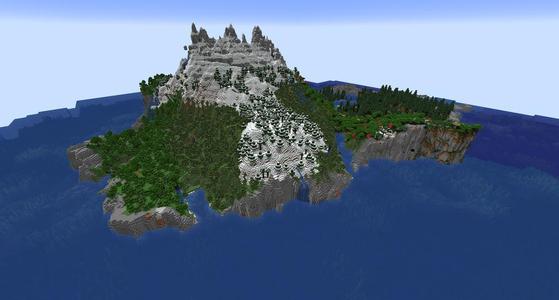 Minecraft Mountain Island II
