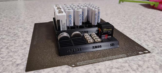 Batteries & SD Holder Box Organizer