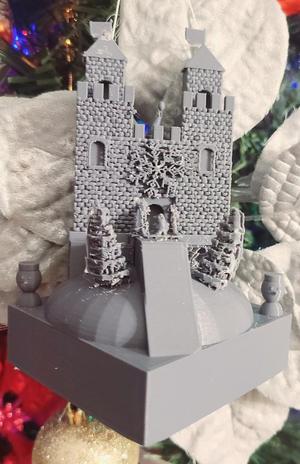 Santa's Castle Ornament 