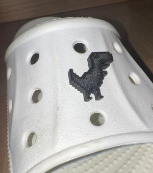 Dinosaur Crocs Button