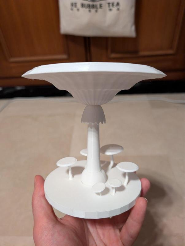 Mushroom pedestal