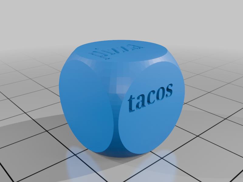 food dice