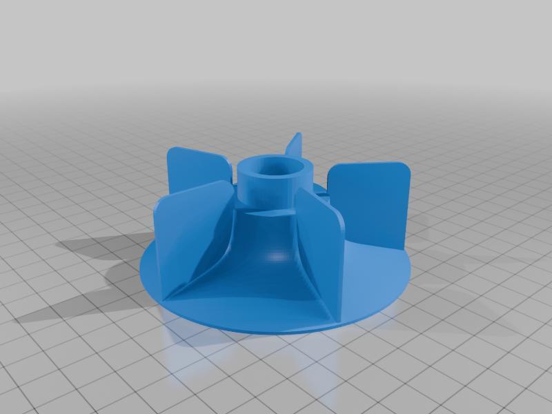 Electric motor cooling impeller