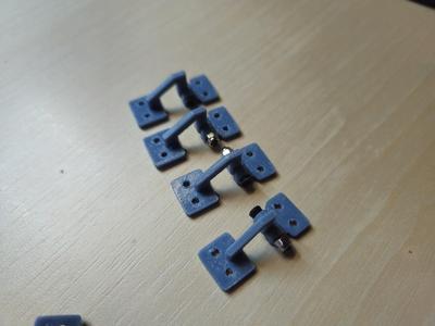 RC gear door hinge