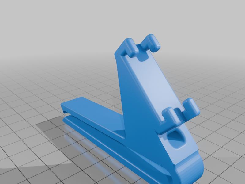 Shingle clip to Boscoyo HD pixel strip (new style without zip tie holes) with 45 degree angle and zip tie holes