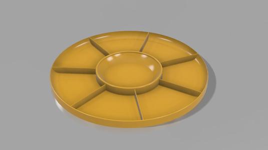 Circular sorting tray