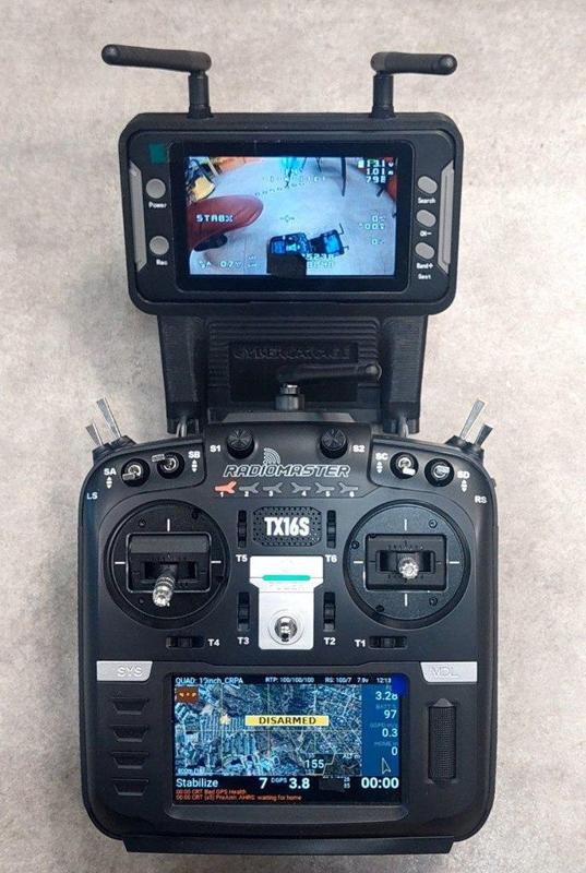 RadioMaster TX16 Video Screen Holder for Video Monitor DVR 40CH 5803 MINI 4,3''