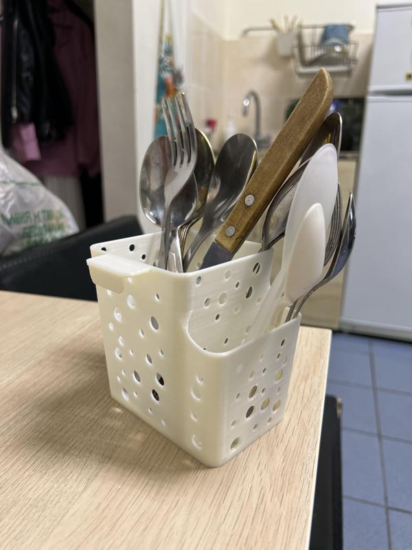 Сutlery dryer / box / holder with hinge