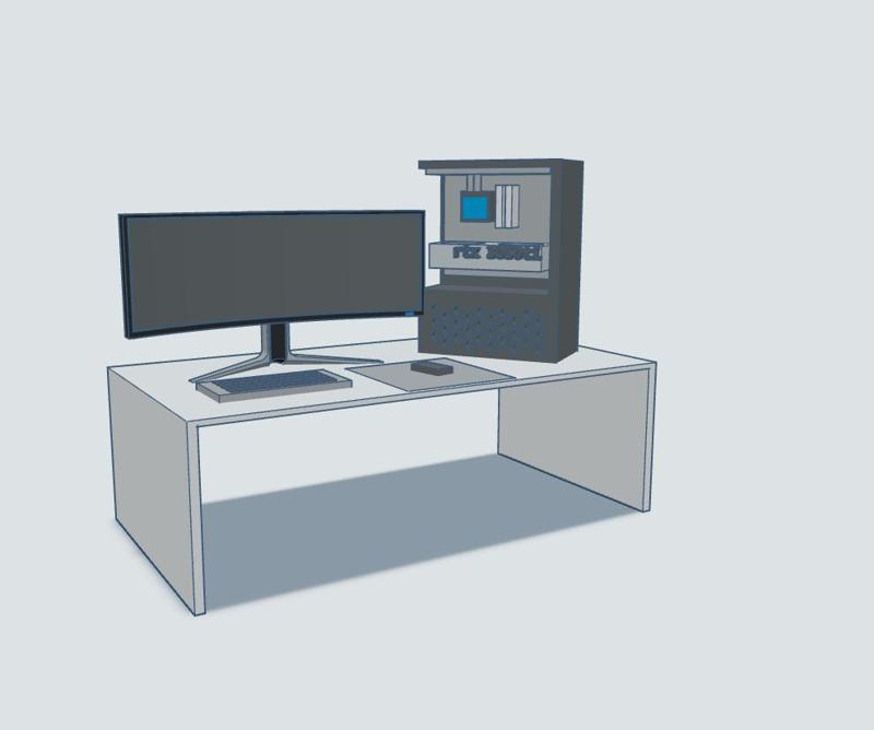 A full pc set up that is 3d printable
