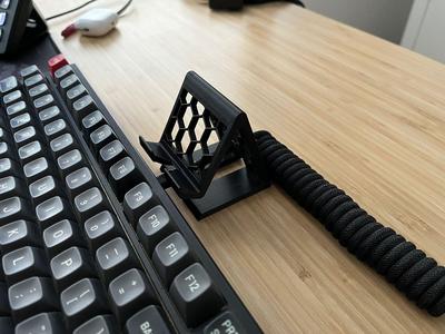 Phone Stand with Cable Through