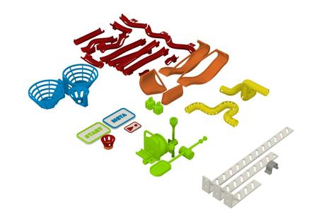 Wall marble run