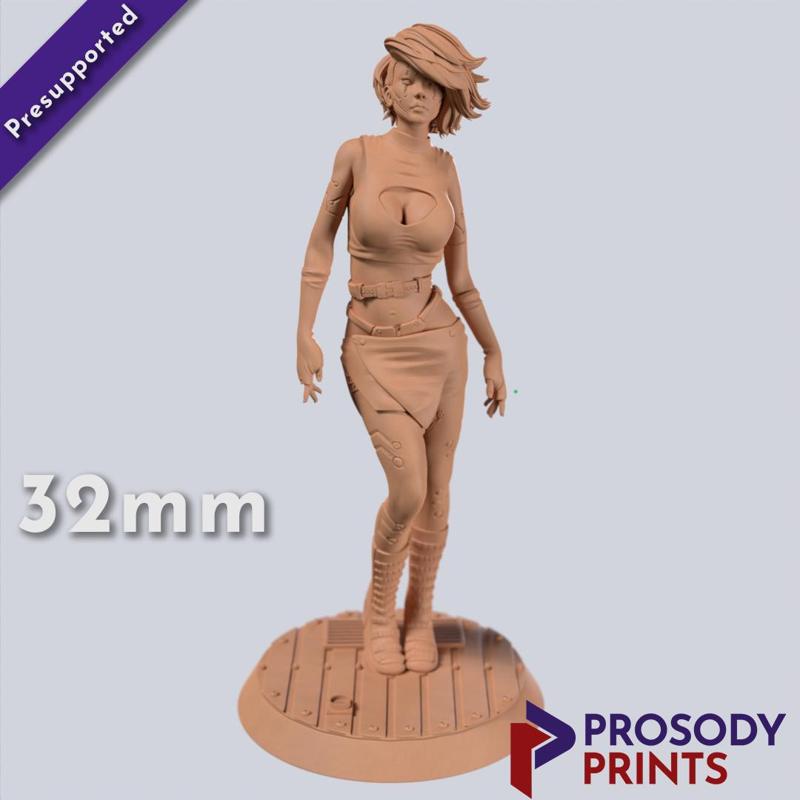 Cyberpunk Femme-Fatale Rhyss - 32mm