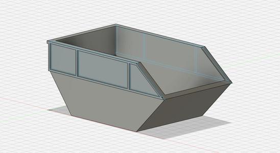 Poop chute trash container