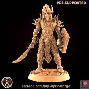 Blood Elf swordsman relaxed