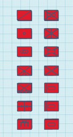NATO Symbols 10x15 mm Wargame