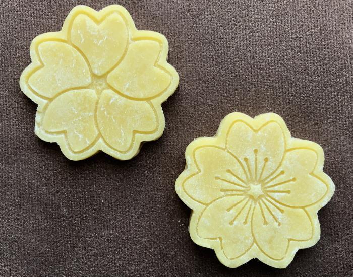 heart and cherry blossoms cookie cutter