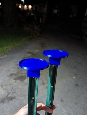 Polish Horseshoes / Bottle Bash Fence Post Cap