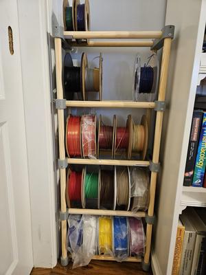 3D Printer Filament Spool Shelf