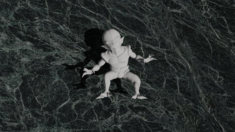 Saibamen Dragon Ball Z #12 Optimized for 3D Printing