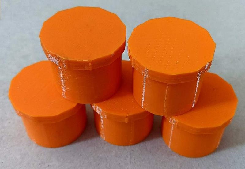 30mm Round Interference Fit Tube & Lid