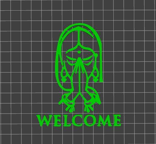 namaste  women welcome