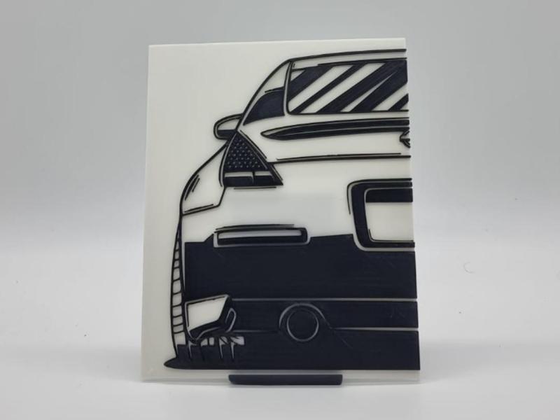 2D Wall Art Nissan Z350