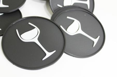 Wine cup coaster