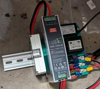 DIN side mount for Starlink PoE Injector