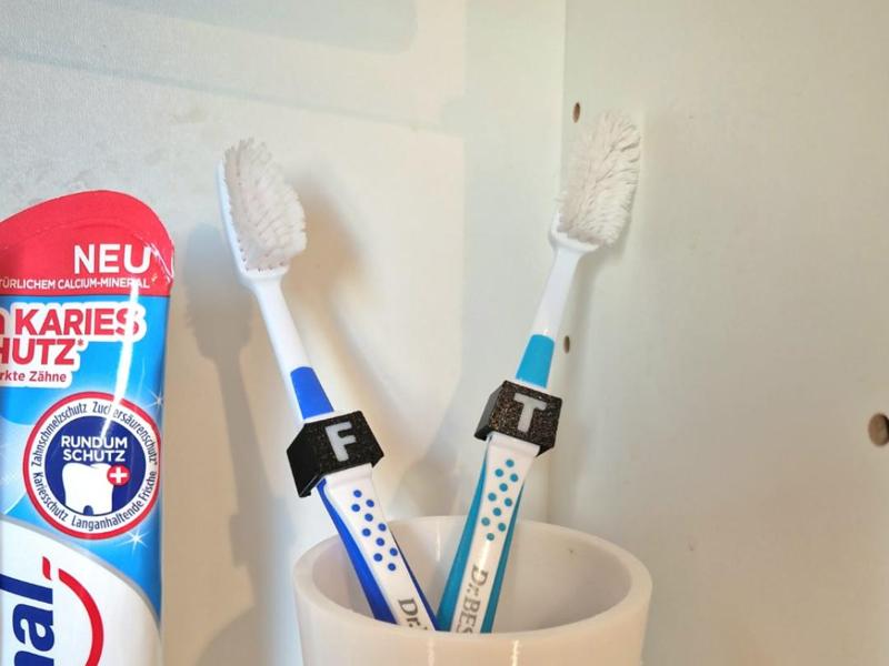 Personalized Toothbrush Nameplate
