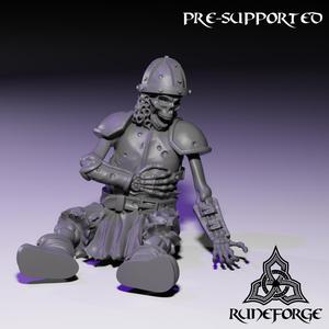 Dead Skeleton - Armored - Sitting
