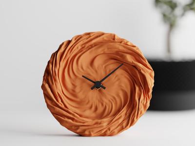 Twist Cloth Clock