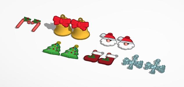 Christmas earring