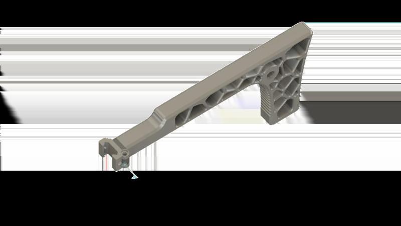 picatinny rail mounted stock