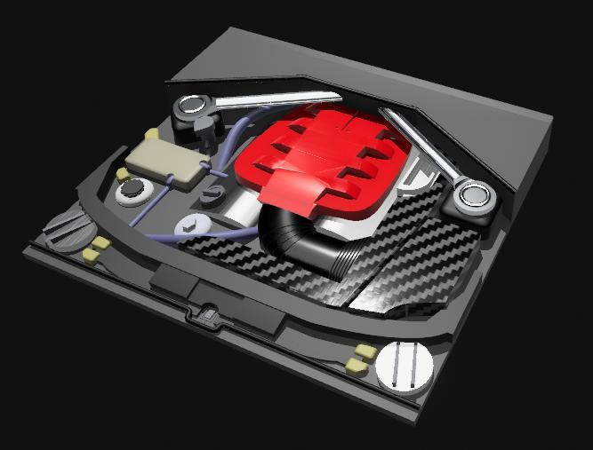 RC 1:10 BMW M3 E92 Engine Bay