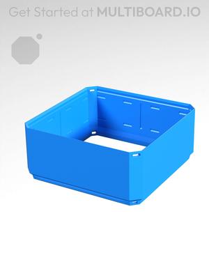 2x2x0.75 - Simple Walls - Standard Click-In Multibin Shell Extension