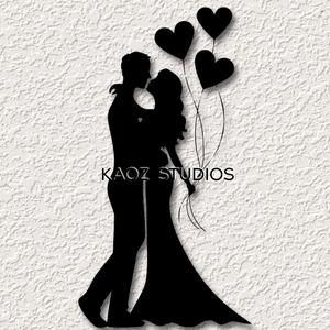 balloon dance wall art couple wall decor wedding decoration valentines day