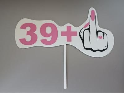 Cake topper 40th birthday