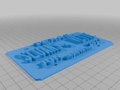 Copy of texas custom car license plate