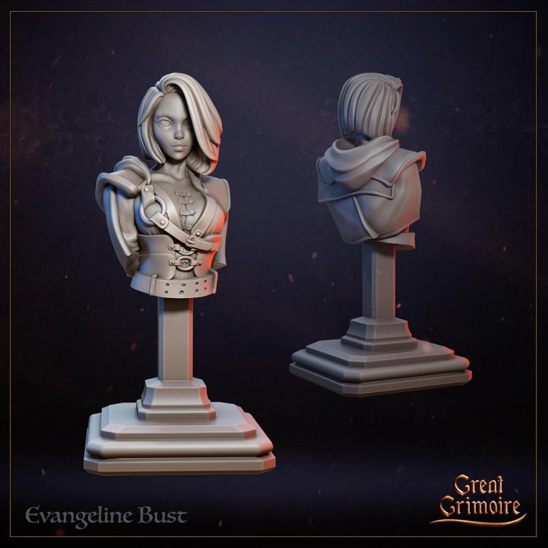 Bust of  Evangeline the shield of Crowswatch