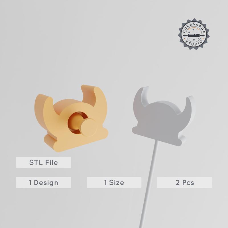 Viking Helmet Cake Pop Mold, Warrior & Barbarian Helm, 2-Piece Set, 3D Printable STL PRODUCT_1198