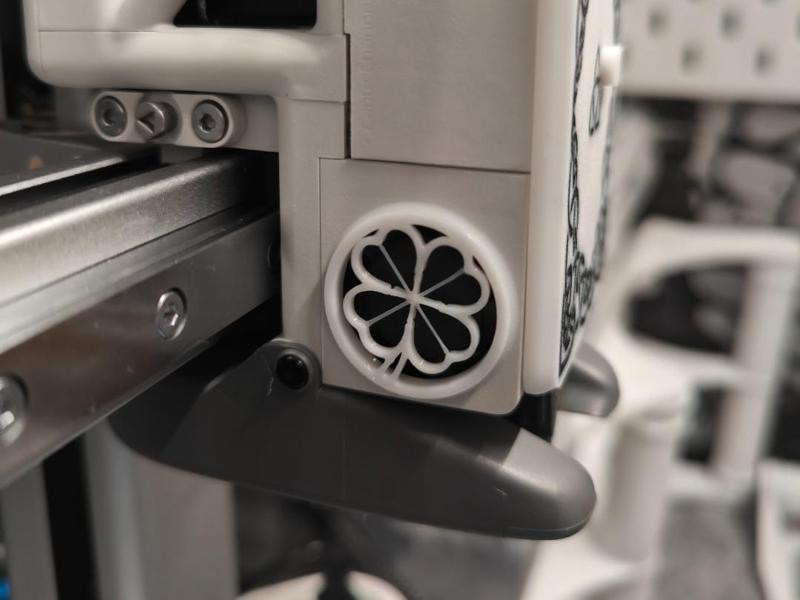 A1/A1 mini extruder fan protective cover. Shamrock