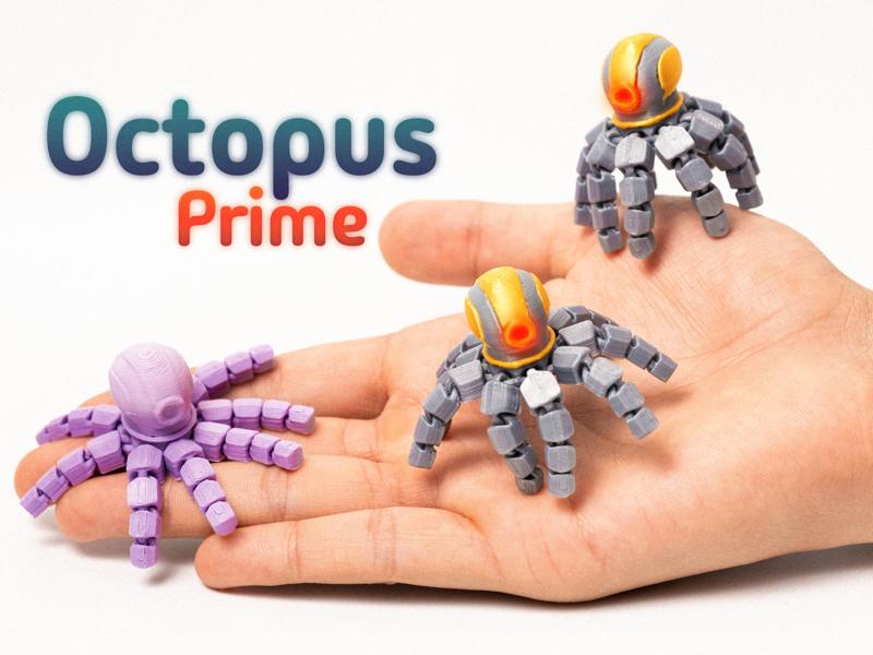 Mecha Octopus – Articulated & Keychain
