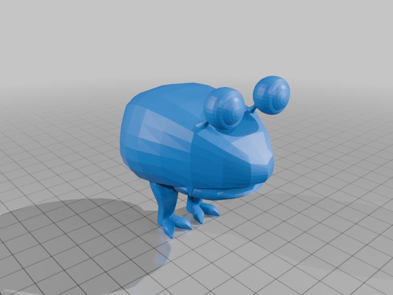 Bipedal frog monster