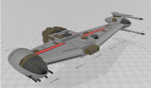 H-60 Tempest Starfighter Star Wars (B-Wing Prototype)