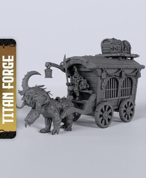 Carnival Cart - With Free Dragon  - 5e DnD Inspired for RPG and Wargamers
