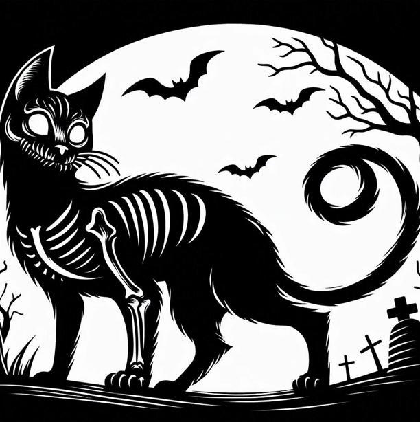 Wall art: Demonic cat (2)