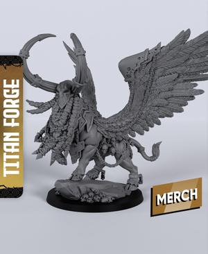 Lamassu - With Free Dragon  - 5e DnD Inspired for RPG and Wargamers