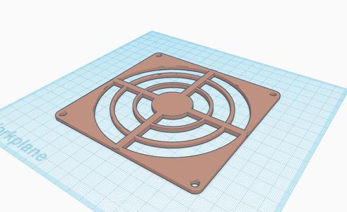 120mm Fan Shield/Cover (With additional ring)