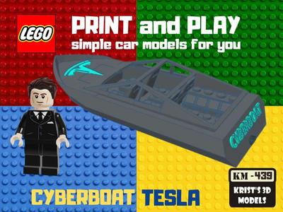 LEGO TESLA CYBERBOAT