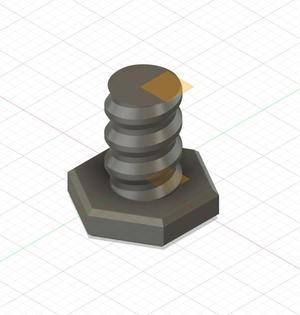 multiboard compatible bolt for small thread (no hole)